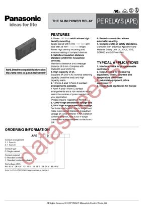 APE30024 datasheet  